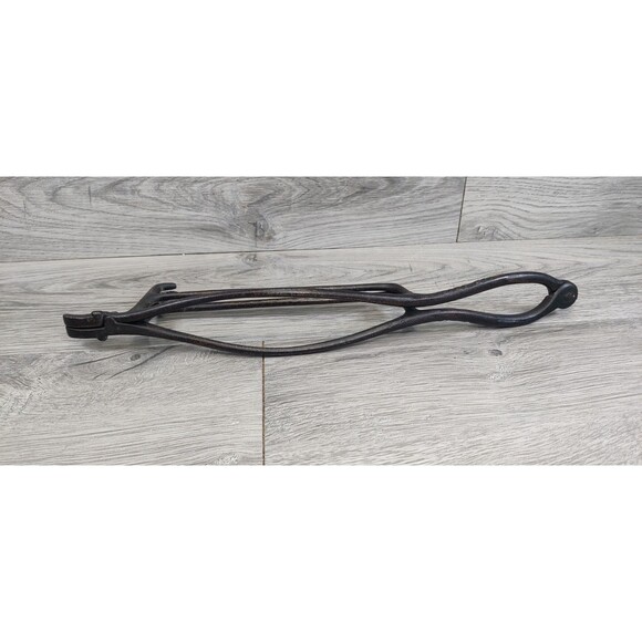 FABULOUS 19TH CENTURY ANTIQUE SHAKER WROUGHT IRON ADJUSTING PIE WARMING TRIVET - Picture 10 of 11